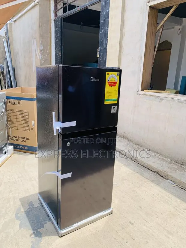 Ultra Modern Sleek Double Door Top Freezer 127l Midea · Photo 1