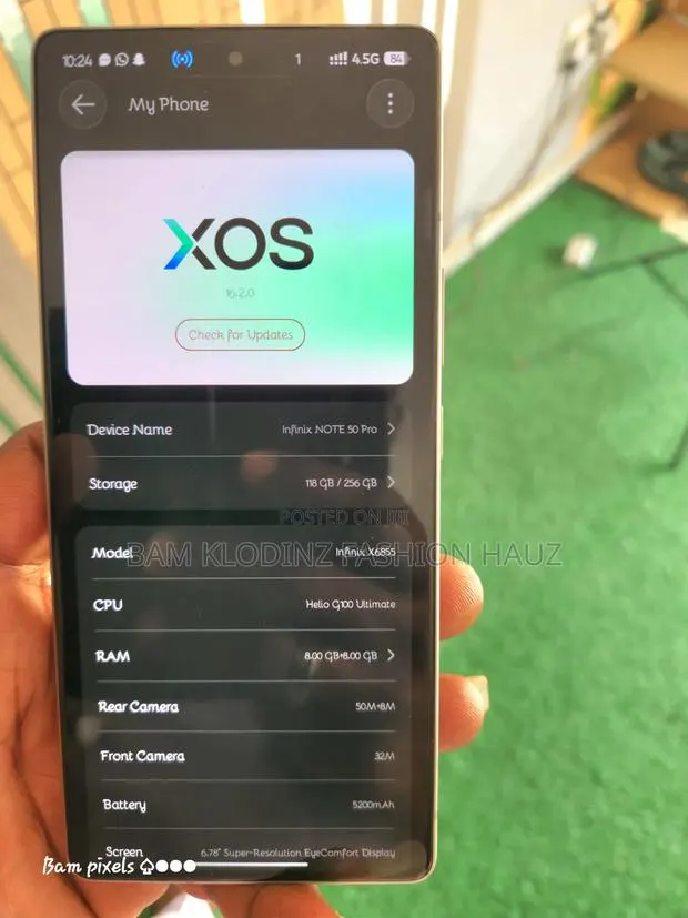 Infinix Note 50 Pro 4G 256 GB Gold · Photo 1