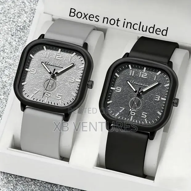 2-in-1 Women/Men Silicone Strap Couple Watch · Photo 1