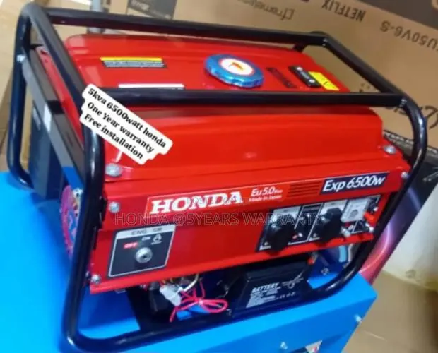 One Touch Honda 5.0kva 6500watt Petrol Generator Petrol · Photo 1