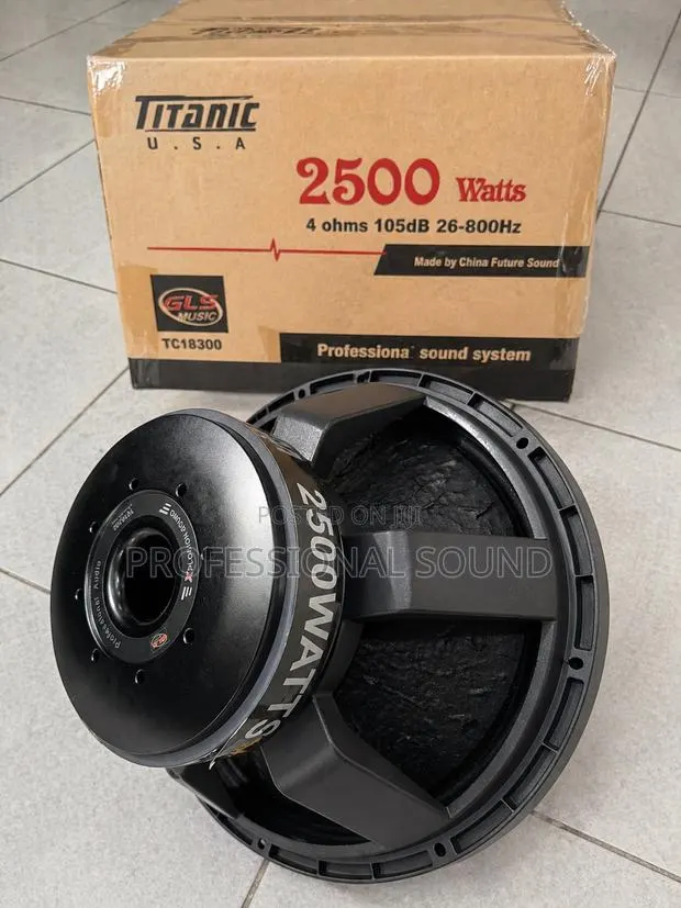 GLS Titanic Usa 18-Inch Naked Speaker 2500watt