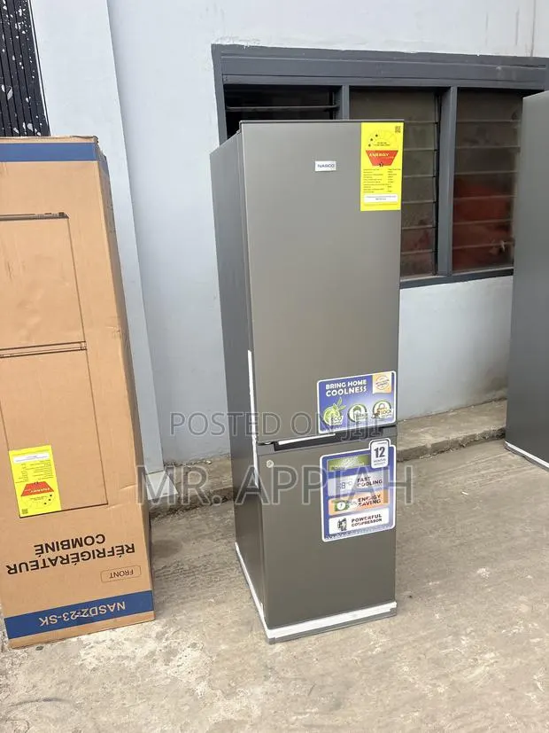 Quality Cooling Nasco 170L Bottom Freezer Fridge(Gray) · Photo 1