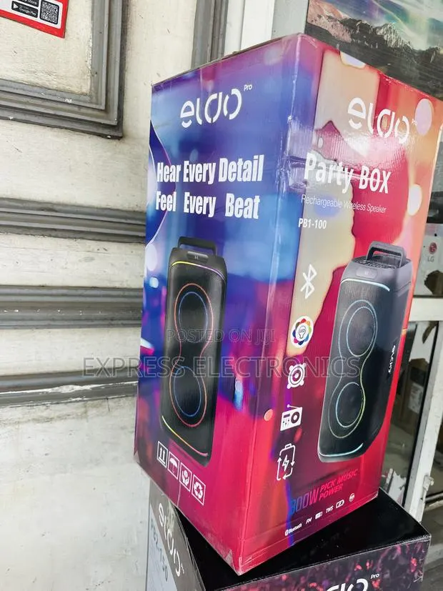 Hot Deals on Eldo Rechargeable Speaker Pb1-100 Double 6,5" · Photo 1