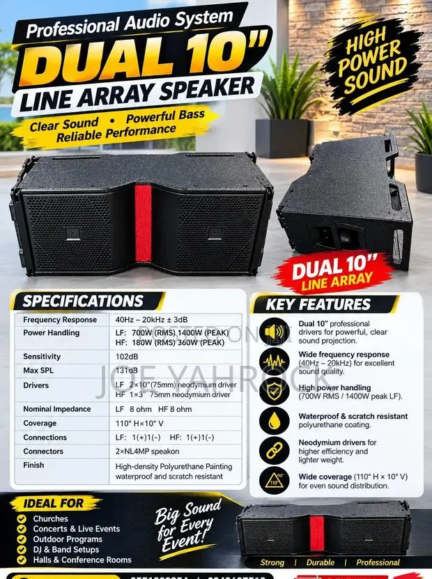 10 Inches Line Array Neo Speakers(single) · Photo 1