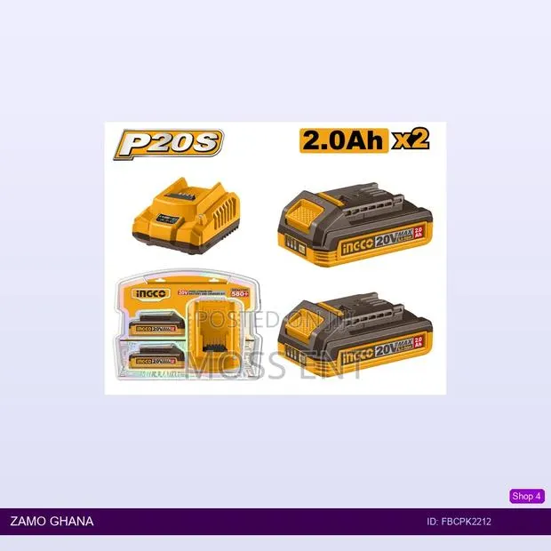 P20s Lithiumion Battery and Charger - Fbcpk2212 · Photo 1