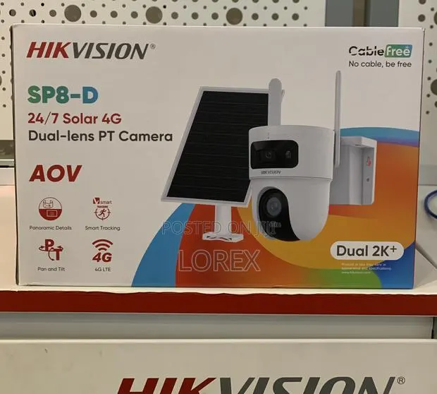 Hikvision Solar 4g Camera Full Color Sp8 Dual Lens Aov Ds-2cfsp8-D/4g · Photo 1