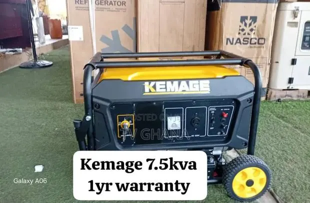 Kemage 7.5KVA 8500W Generator – Powerful Reliable Electricity 7.5kva · Photo 1