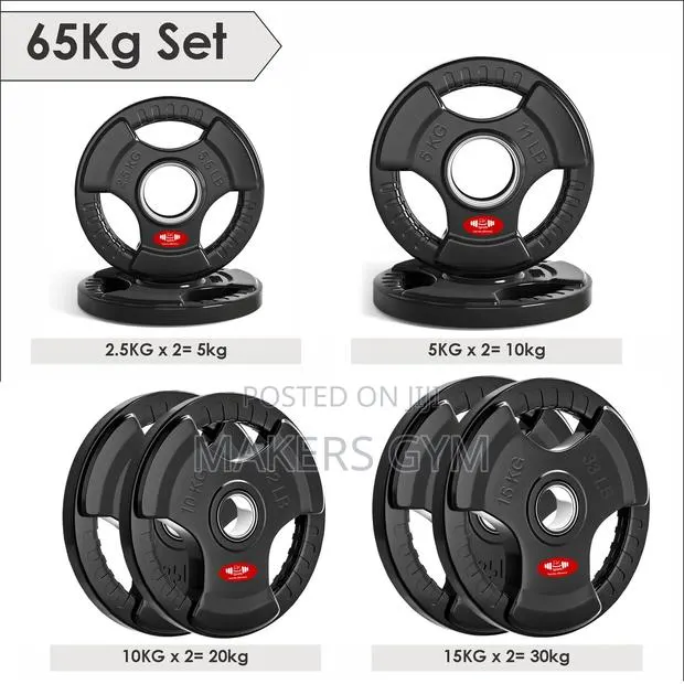 Olympic Weight Plate (65kg Set) · Photo 1