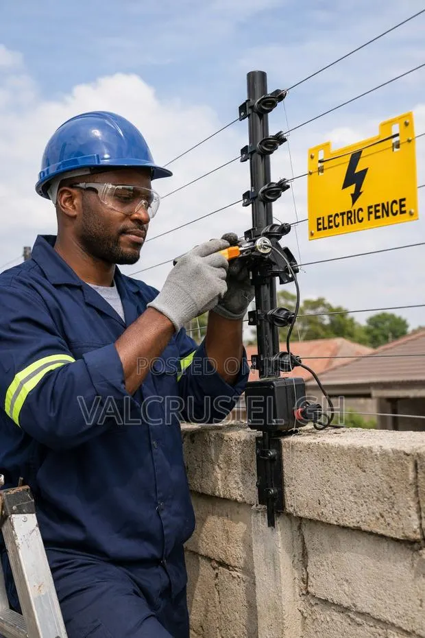 Installation Of Electric Fence · Photo 1
