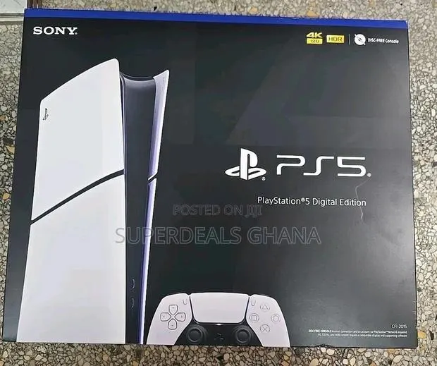 Sony Ps5 Slim Digital Edition 825gb Video Game Console - White · Photo 1