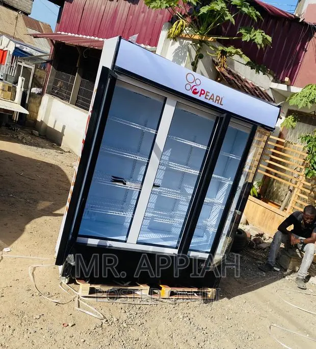 Classic Designed Pearl PVC-150 3 Doors Display Fridge. · Photo 1