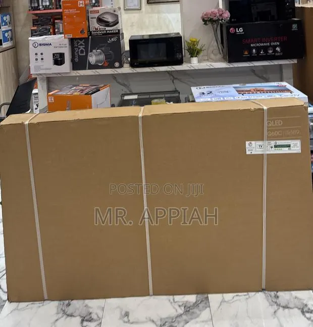 Order Adorable Samsung 75 Q60c 75” Qled Smart Tv + Remote Control · Photo 1