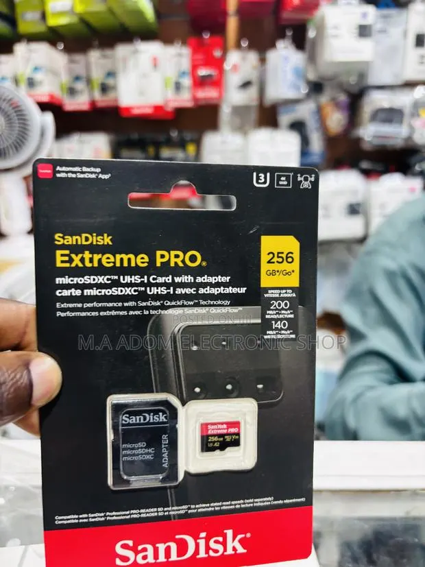 San Disk Extreme Pro Uhd Memory Card 256gb · Photo 1