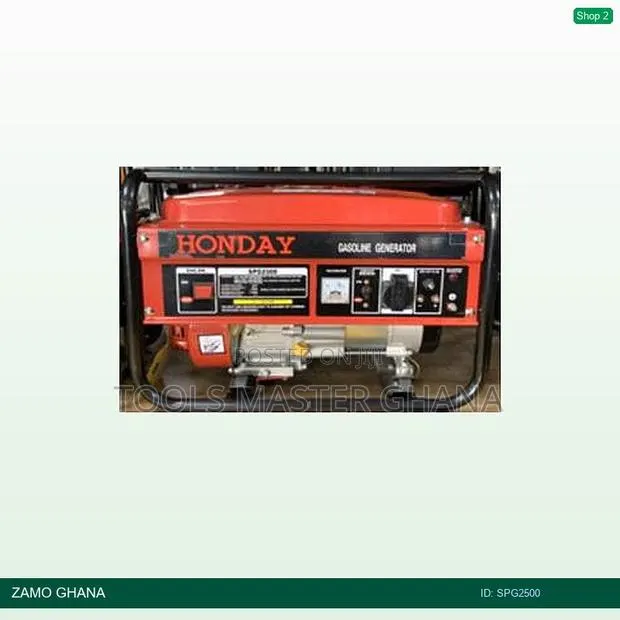 Generator Gasoline 2.0 - 2.2kw Red - Spg2500 · Photo 1