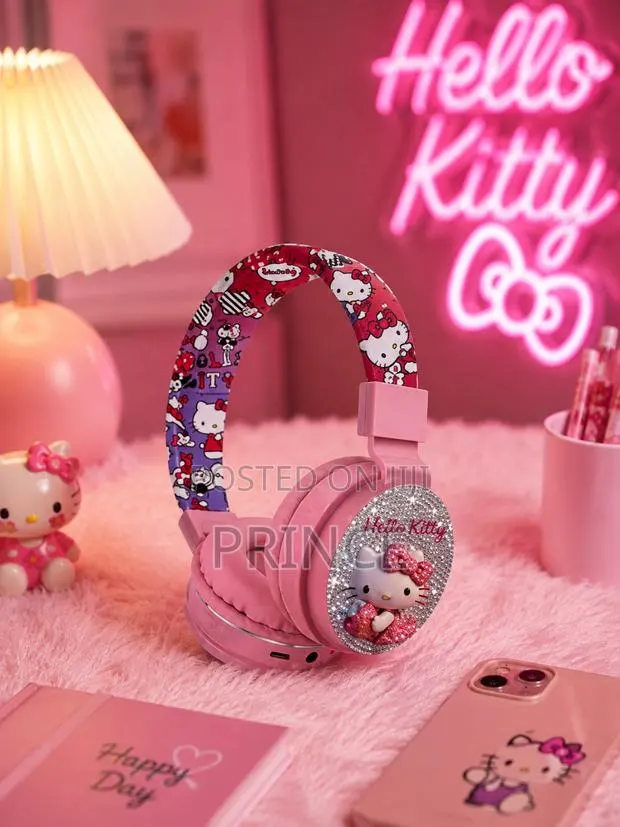 Pink Kids Headphones/ Hello Kitty Headphones · Photo 1