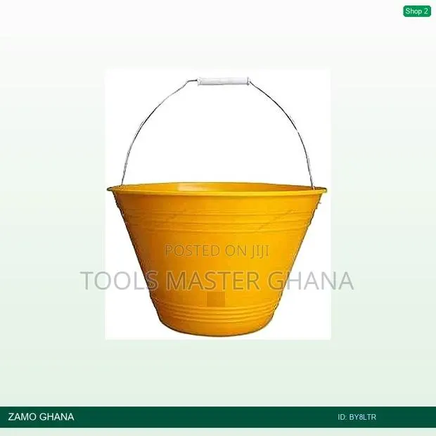 Berry 8l Yellow Bucket PVC Hd With Metal Handle 31x19x17cm Gr - By8ltr · Photo 1