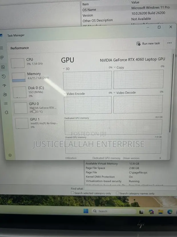 Laptop HP Envy 16 Gaming 16-h1023dx 16GB Intel Core i7 SSD 1T · Photo 1