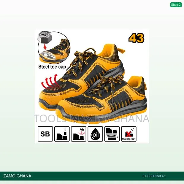 Yellow Safety Boots 43 - Ssh81sb.43 · Photo 1
