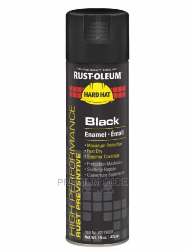 Enamel Flat Black Spray Paint, Rust Preventive · Photo 1