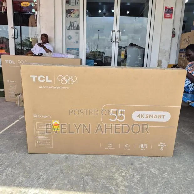Smart TCL 55 Android TV Uhd Available for Sale Brand New · Photo 1