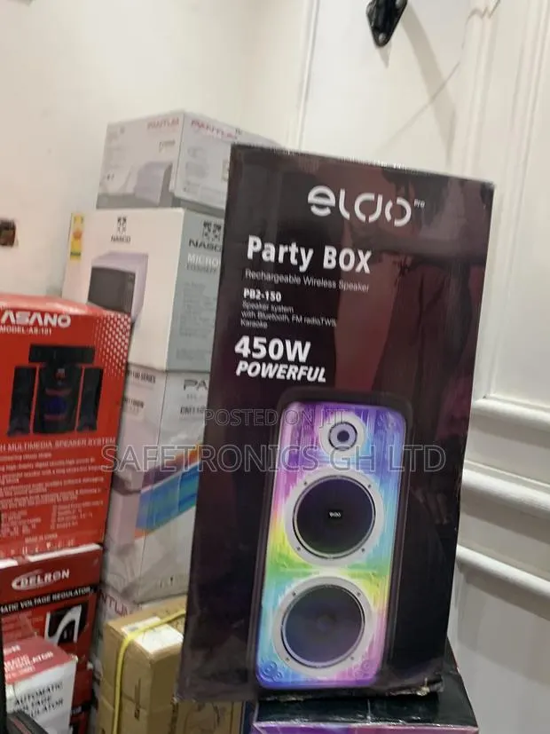 Lastest New Eldo Pb2-150 8” Double 450 Watts Electric Bluetooth · Photo 1