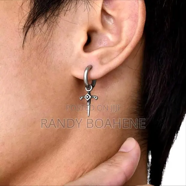 Vintage Stainless Steel Cross Hook Necklace · Photo 1