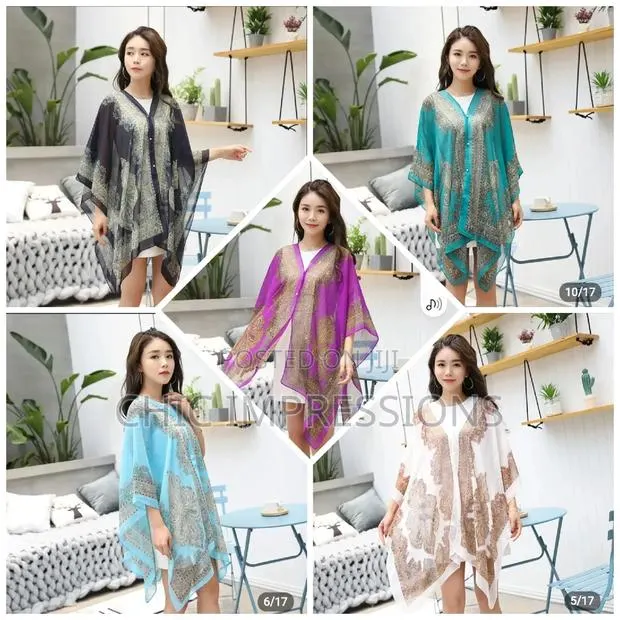 Summer Chiffon Shawl Beach Dress · Photo 1