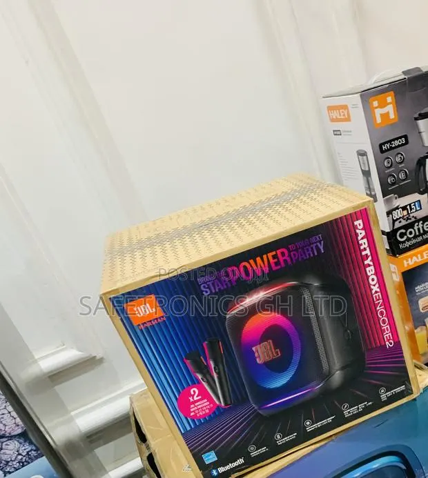 Zealous Black (2 Mics) Encore JBL Partybox Speaker · Photo 1