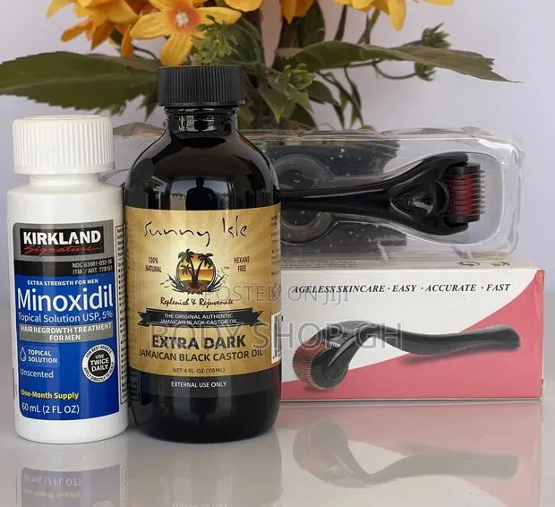 Kirkland Minoxidil + Roller + Castor Oil for Beard and Hair · Photo 1