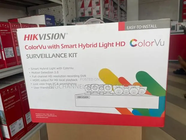 Hikvision Colorvu Surveillance Kit Ds-J142i/7208hghi-M1+4+4cam/Colorv · Photo 1