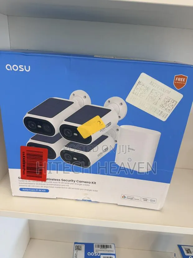 Aosu 2K QHD Solar Security Cameras Wireless Outdoor System, 4-Cam-Kit · Photo 1