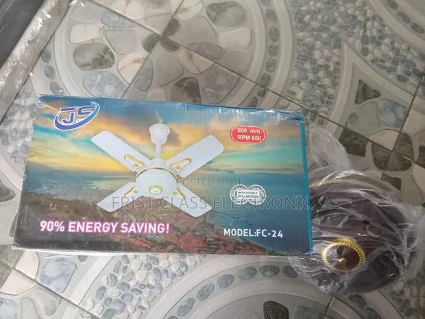 Js Fc-24 Ceiling Fan Long Life Airflow Power · Photo 1