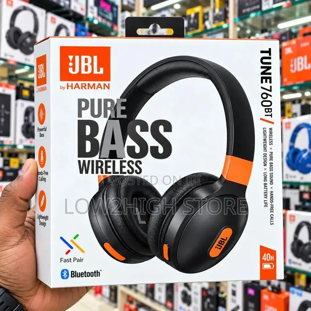 JBL Tune 760NC Wireless ANC Over-Ear Headphones - Low2High · Photo 1