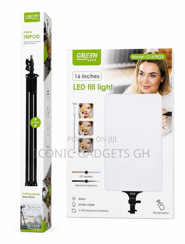 16inch Led Fill Light + 210cm Tripod Kit · Photo 1