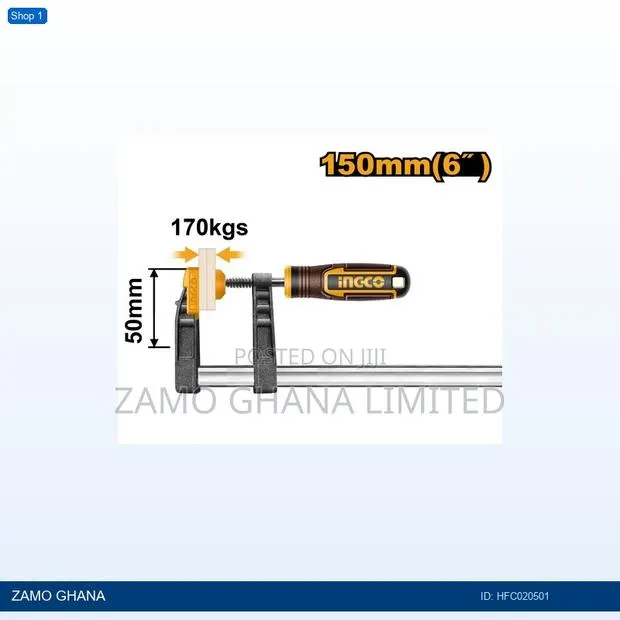 F Clamp With Plastic - Hfc020501 · Photo 1