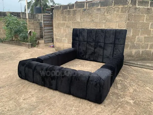 Double Luxury Black Velvet Bed Frame – Instant Room Upgrade · Photo 1