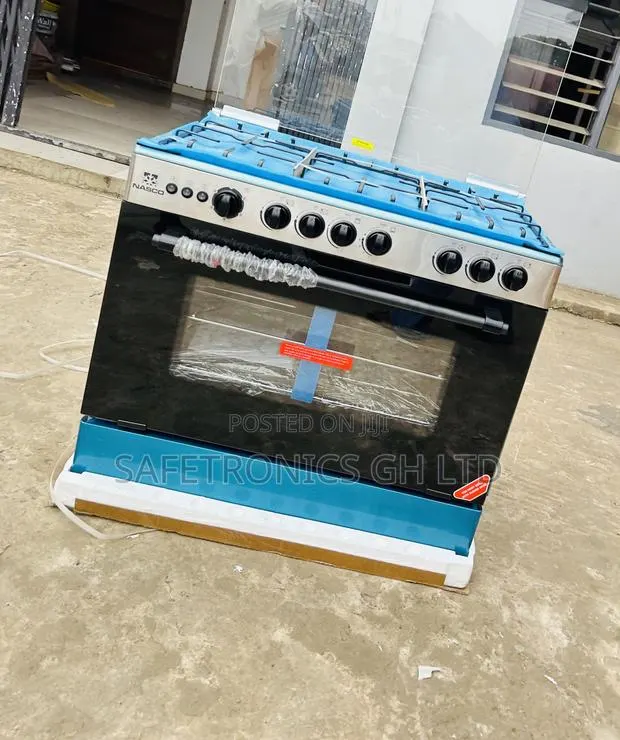 Ultra Modern Nasco 5 Burner 90×60 Gas Cooker wI Grill [NASGC-AMG80S] · Photo 1