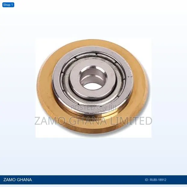 Scoring Wheel W/ Gold Bearing 22mm 7x8inch - Rubi-18912 · Photo 1