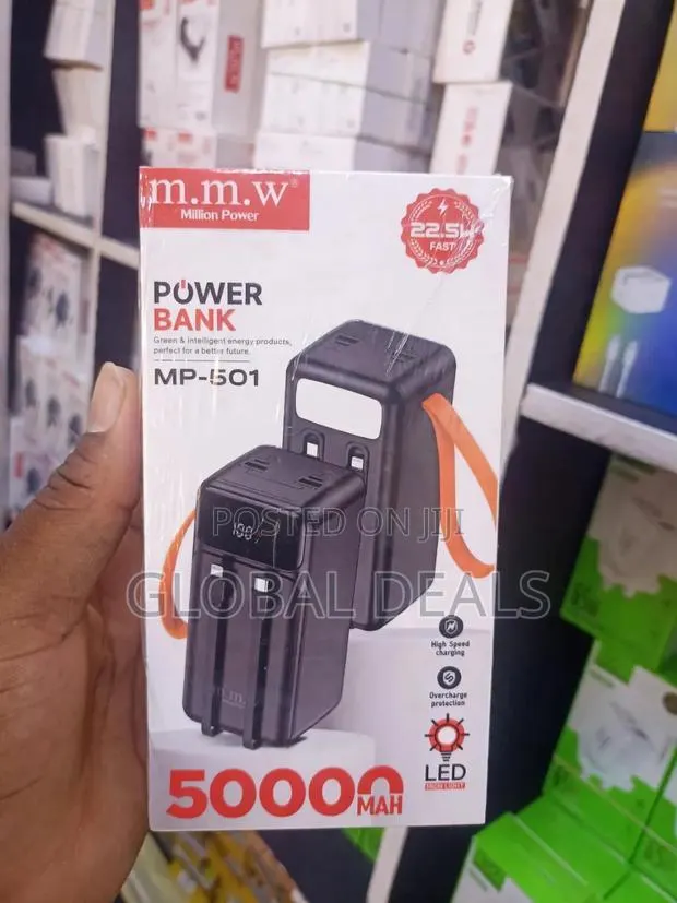 m.m.w MP-501 50000mAh Power Bank - 22.5W Fast Charging With LED Light · Photo 1