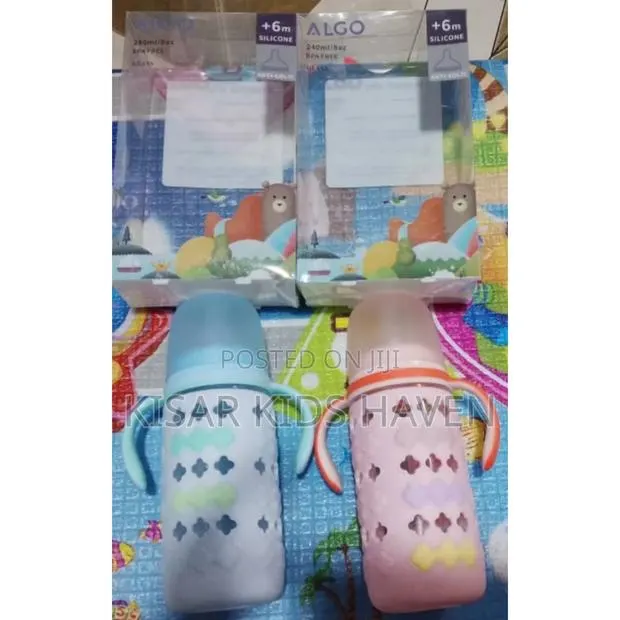 Algo Glass Feeding Bottle 240ml 6months+ · Photo 1
