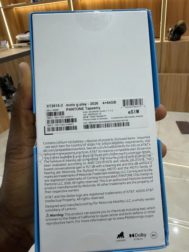 New Motorola Moto G Play 2026 64 GB Black · Photo 1