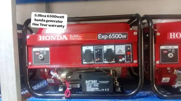 Power Home Energy Honda 5.0kva 6500watt Petrol Generator · Photo 1