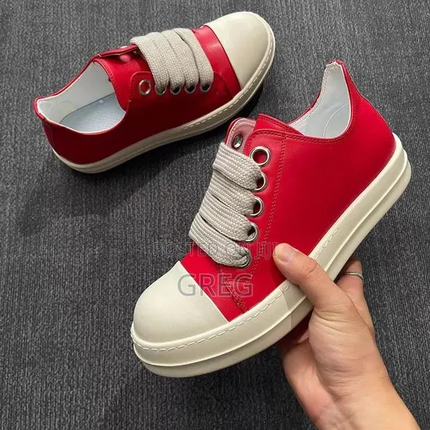 Rick Owen’s Jumbo-Lace Leather (Red White) · Photo 1