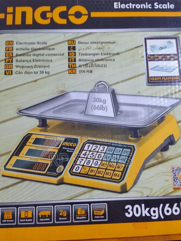 Ingco Electronic Scale 30kg / Charger · Photo 1