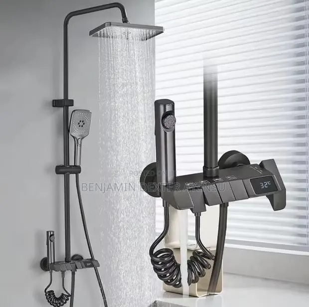 Piano Shower With Led Lights