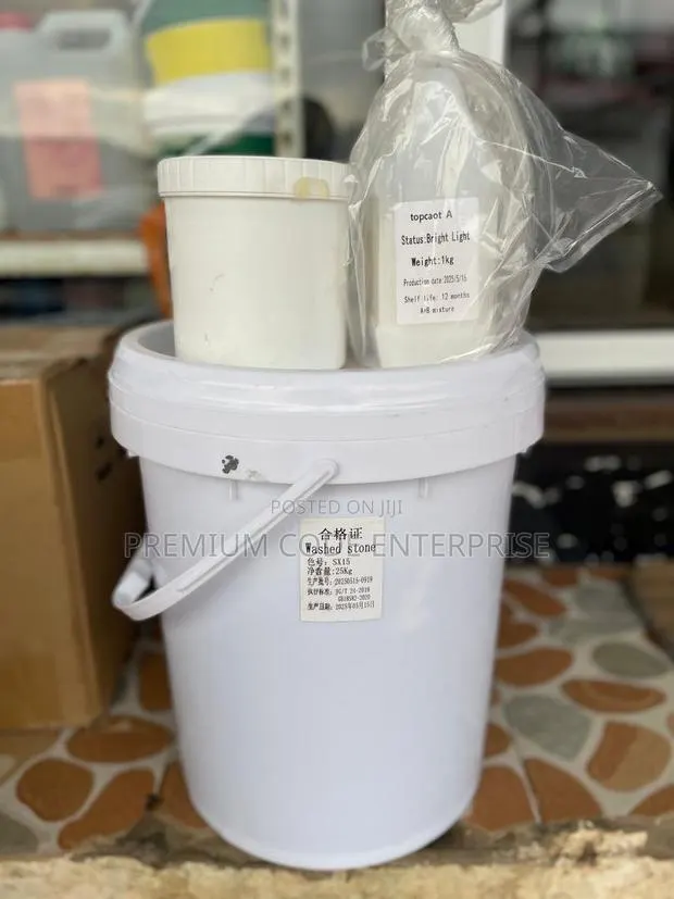 Resin Washed Stone for Floor With Primer – 25kg · Photo 1