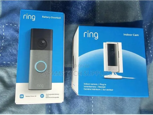 Ring Battery Video Doorbell Camera + Indoor Camera HD · Photo 1