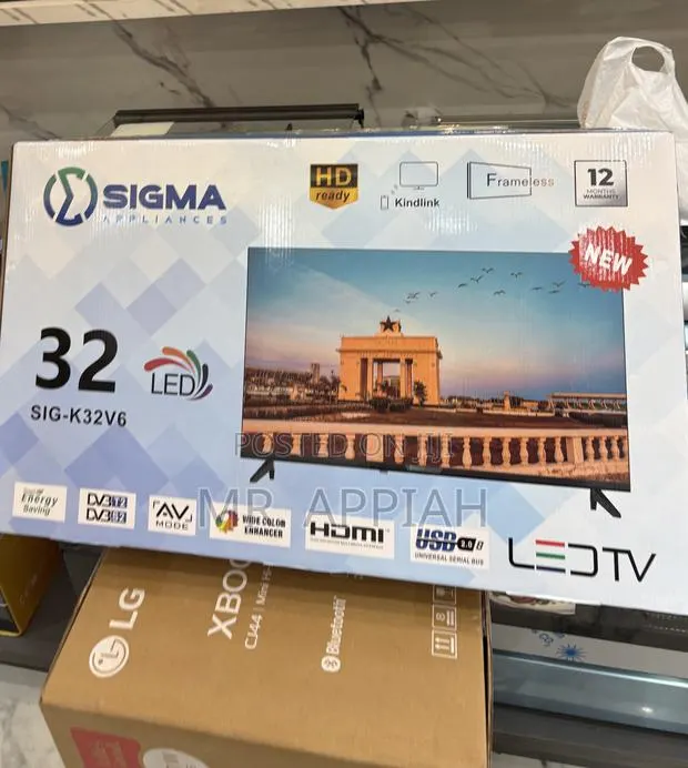 Newly in Stock Sigma Sig-K32v6 32 Inch FHD Digital Satellite Tv · Photo 1