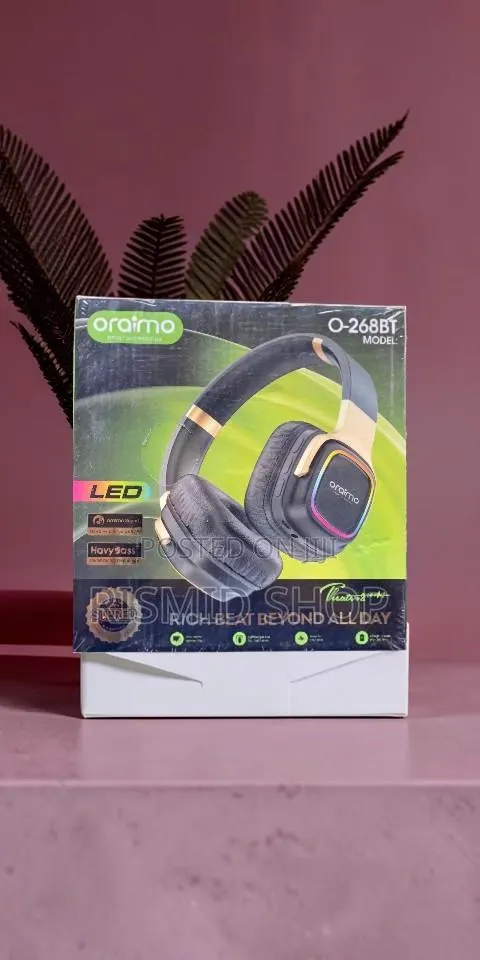 Oraimo O-268bt Superior Sound Bluetooth Led Headphones · Photo 1