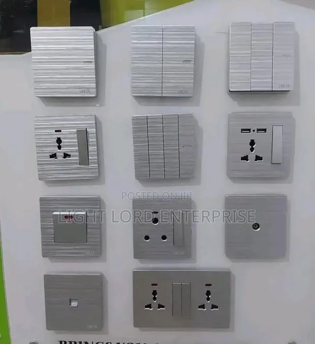 SPE- Sliver Aluminum Socket and Switches · Photo 1